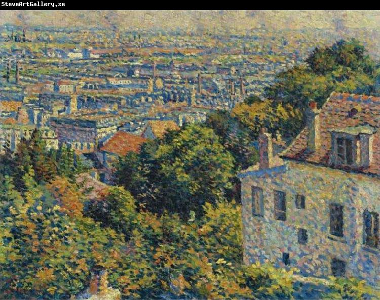 Maximilien Luce Montmartre, de la rue Cortot, vue vers saint-denis